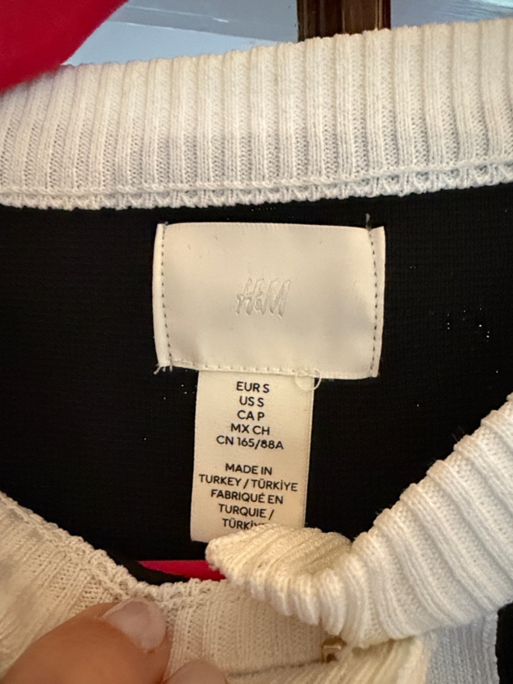 H&M Cream Ribbed Knit Top - Picture 2 of 4